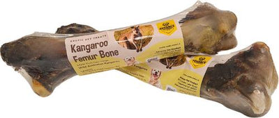Golosinas para perros con hueso de fémur de canguro
