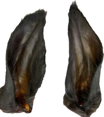 Water Buffalo Natural Black Ears with Meat & Hair Natural Dog Chews