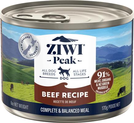 Peak Variety Pack Adult Grain-Free Beef, Chicken Pate Canned Dog Food, 6-oz can, case of 6