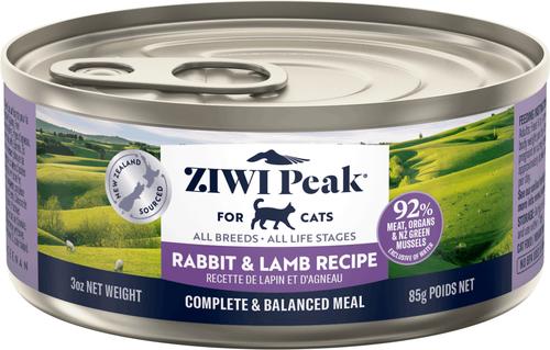 Peak Rabbit & Lamb Recipe Canned Cat Food, 3-oz, case of 24