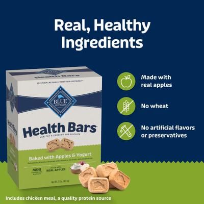 Health Bars Apple & Yogurt Mini Dog Treats, 2-lb box