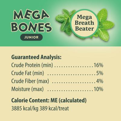 Mega-Bones! Junior Dental Dog Treat, 1 count