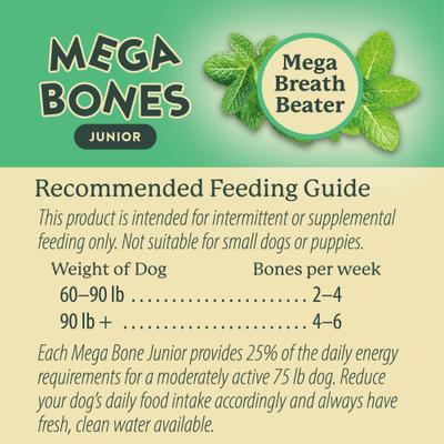 Mega-Bones! Junior Dental Dog Treat, 1 count