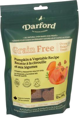 Grain-Free Baked Pumpkin Recipe with Mixed Vegetables Dog Treats, 12-oz bag