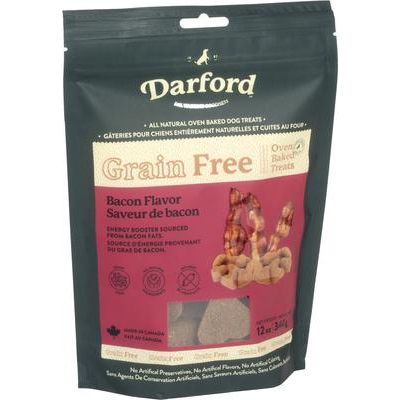 Golosinas para perros sin cereales con sabor a tocino, bolsa de 355 g