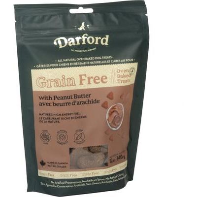 Galletas para perros con mantequilla de maní sin cereales, bolsa de 355 g