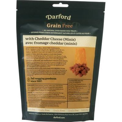 Mini premios para perros con queso cheddar horneado sin cereales, bolsa de 355 g