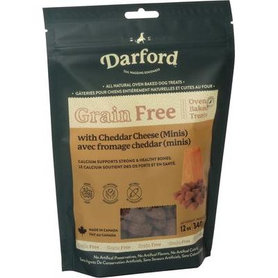 Mini premios para perros con queso cheddar horneado sin cereales, bolsa de 355 g