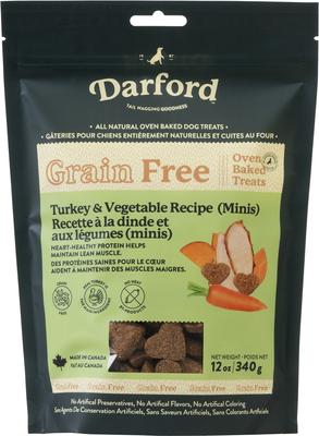 Grain-Free Turkey Recipe Dog Treats, 12-oz bag