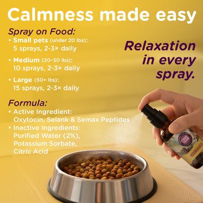 Chillax Calming Supplement Spray for Dogs & Cats, 2-fl oz bottle