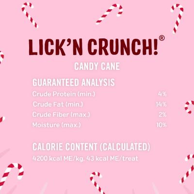 Lick'n Crunch Festive Holiday Candy Cane Dog Treats, 13-oz bag