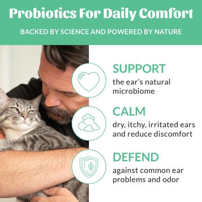 Probiotic Cat Ear Cleaner, 4-fl oz bottle