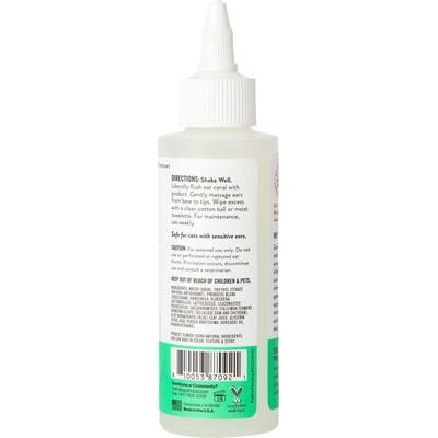 Limpiador de oídos probiótico para gatos, botella de 4 onzas líquidas