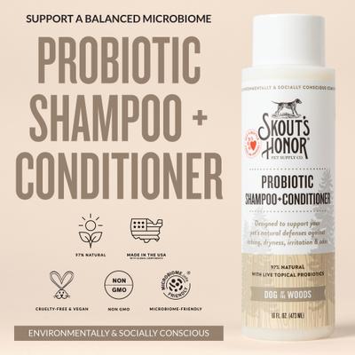 Dog of the Woods Probiotic Dog Shampoo & Conditioner, 16-fl oz bottle