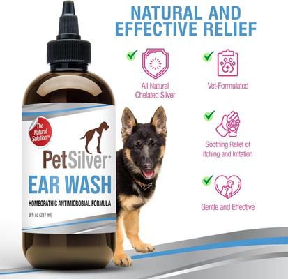 Antimicrobial Dog & Cat Ear Wash, 4-fl oz bottle