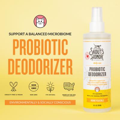 Probiotic Honeysuckle Daily Use Cat Deodorizer, 8-fl oz bottle