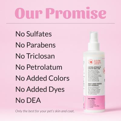 Happy Puppy Probiotic Daily Use Cat & Dog Deodorizing Spray, 8-fl oz bottle