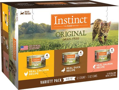 Original Variety Pack Grain-Free Pate Wet Cat Food, 3-oz can, case of 12