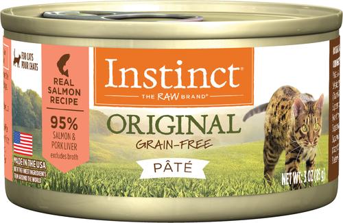 Original Real Salmon Recipe Grain-Free Pate Wet Cat Food, 3-oz can, case of 24