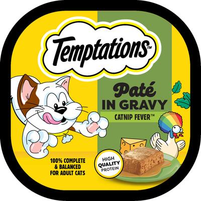 Catnip Fever Flavor Pate in Gravy Adult Wet Cat Food, 3.5-oz tray, case of 24