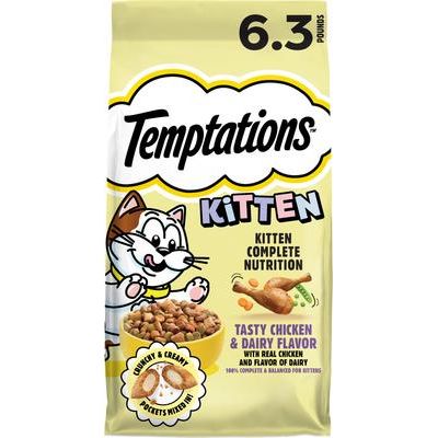 Alimento seco para gatitos con sabor a pollo y lácteos, bolsa de 6.3 lb