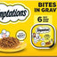 Bites in Gravy Flavor Variety Wet Cat Food, 3.5-oz tray, case of 12