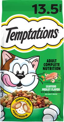 Adult Seafood Medley Flavor Dry Cat Food, 13.5-lb bag