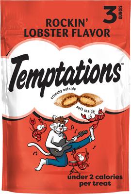 Classic Rockin' Lobster Flavor Soft & Crunchy Cat Treats, 3-oz bag