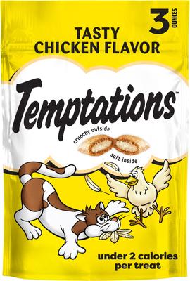 Classic Tasty Chicken Flavor Soft & Crunchy Cat Treats, 48-oz bag