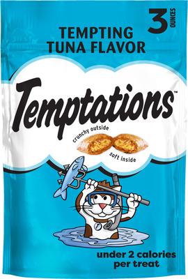 Classic Tempting Tuna Flavor Soft & Crunchy Cat Treats, 3-oz bag