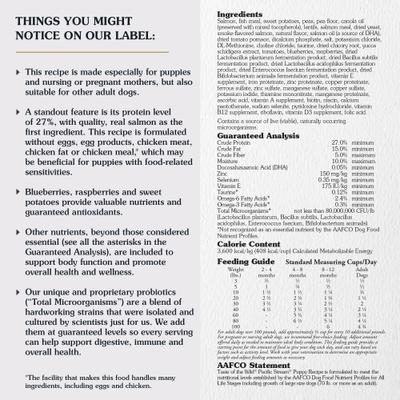 Pacific Stream Smoke-Flavored Salmon Puppy Recipe Grain-Free Dry Dog Food, 14-lb bag