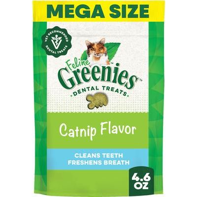 Golosinas dentales para gatos adultos Feline Tempting con sabor a atún, envase de 21 oz, paquete de 2