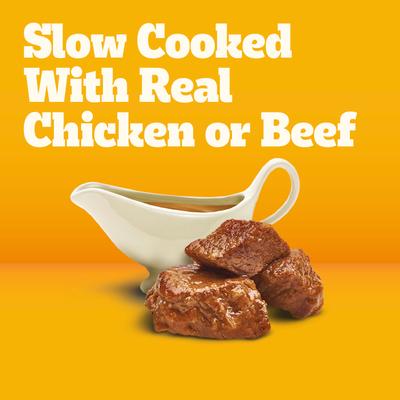 Alimento húmedo para perros adultos Choice Cuts Variety Pack con sabor a pollo a la parrilla y filete miñón, bolsa de 3.5 oz, caja de 8