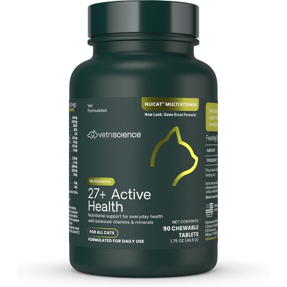 Nu Cat Tablets Multivitamin. 90 tabs.