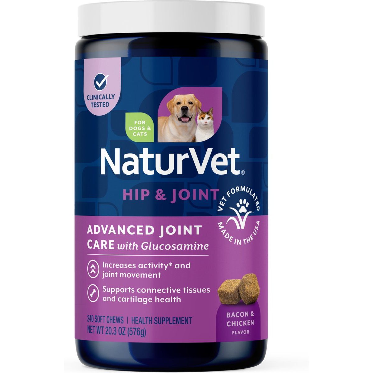 Advanced Joint Care Hip & Joint Supplement , 2, sabor Tocino y Pollo. 1 unidad.