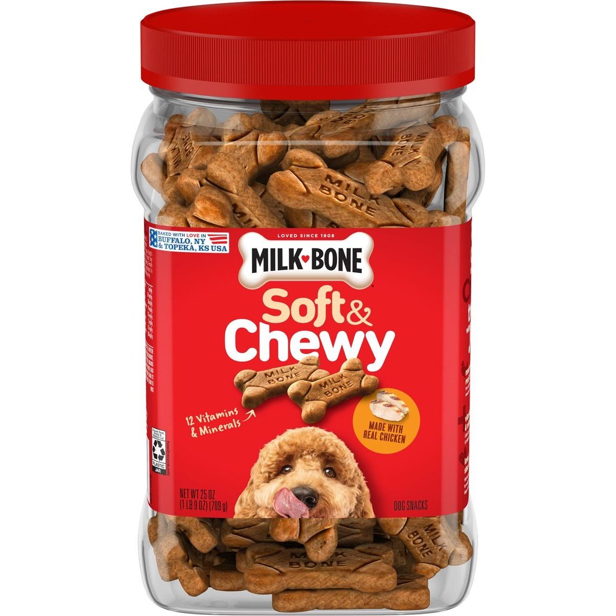 Soft & Chewy Treats sabor Pollo. 708 g. - Milk-Bone