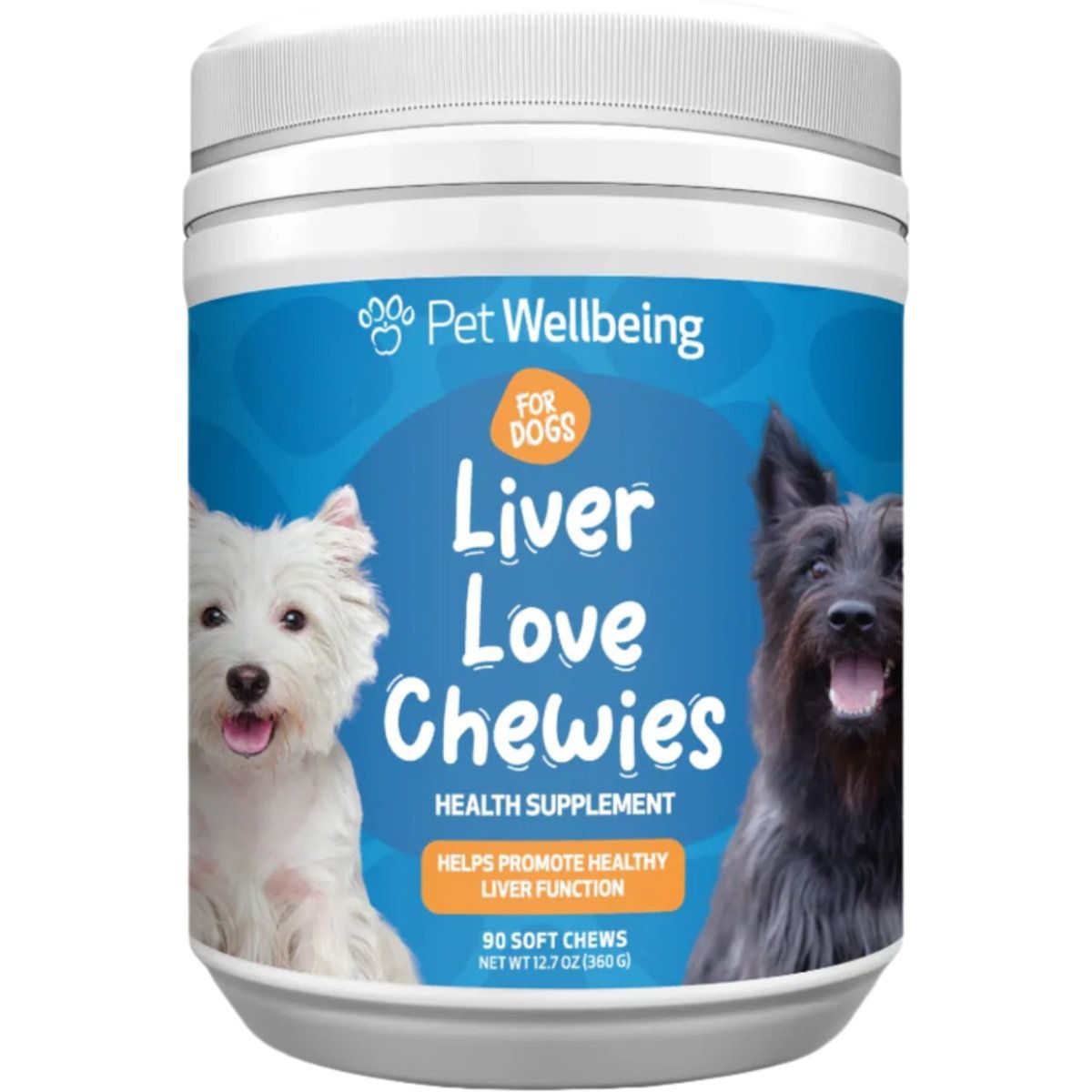 REV Liver Love Chewies Supports Detoxification Supplement for Dogs, sabor Pollo. 360 g / 90 chews. - Pet Wellbeing