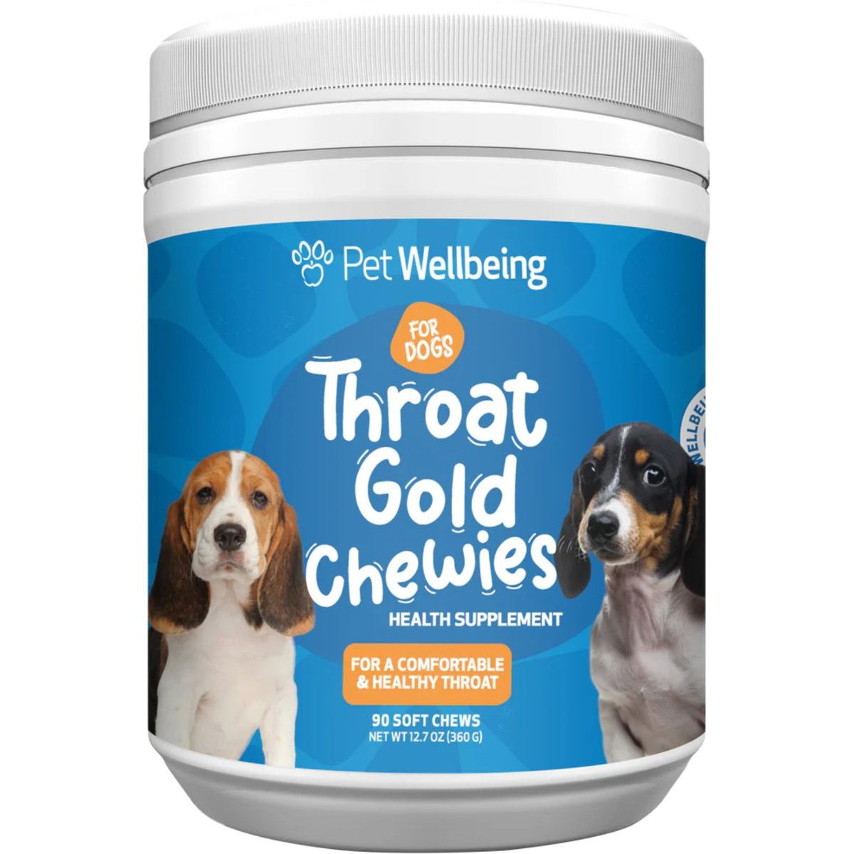 REV Throat Gold Chewies Occasional Discomfort Respiratory Care Supplement for Dogs, sabor Res. 360 g / 90 chews. - Pet Wellbeing