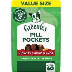 Pill Pockets Soft Treats para Perros, Hickory Smoke