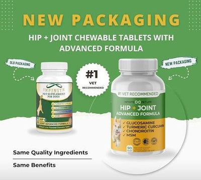 Hip & Joint Advanced Formula Beef Liver Flavor Dog Supplement, 90 count