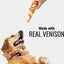 Long-Lasting Large Rolls Venison Rawhide Chew Dog Treats, 2 count