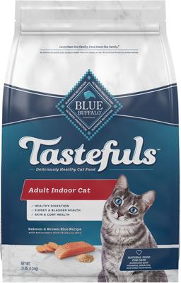 Tastefuls Indoor Salmon & Brown Rice Adult Dry Cat Food, 3-lb bag