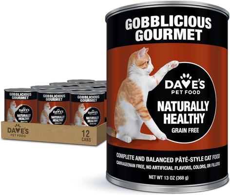 Naturally Healthy Chicken Dinner Formula Pate Grain-Free Canned Wet Cat Food, 22-oz can, case of 12