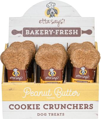 Galletas crujientes de mantequilla de maní para perros, 24 unidades
