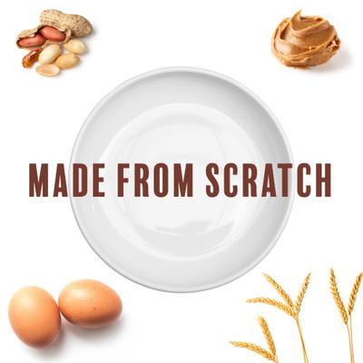 Galletas crujientes de mantequilla de maní para perros, 24 unidades