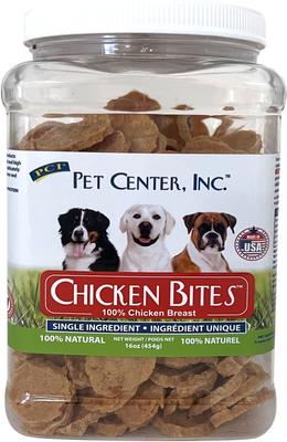 Bocados de pollo, premios ricos en proteínas para perros, envase de 16 oz
