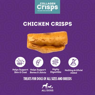 Chicken Flavor Assorted Collagen Crisps, 10-oz bag