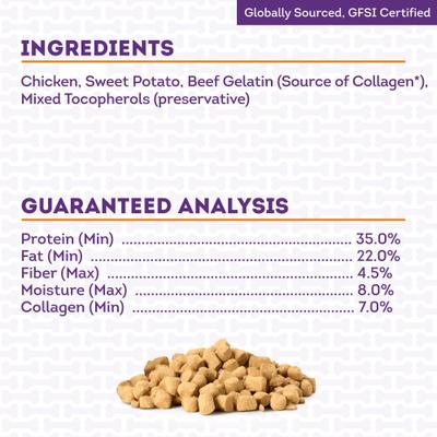 Chicken & Sweet Potato with Collagen Freeze-Dried Dog Treats, 3-oz cube
