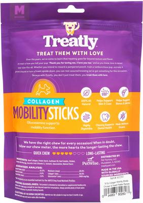 Collagen Smart Sitcks Chicken & Sweet Potato Flavor Dog Chews, 9-oz bag