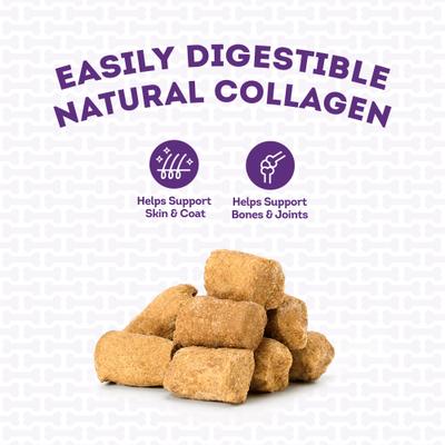 Beef & Carrot with Collagen Freeze-Dried Dog Treats, 3-oz cube